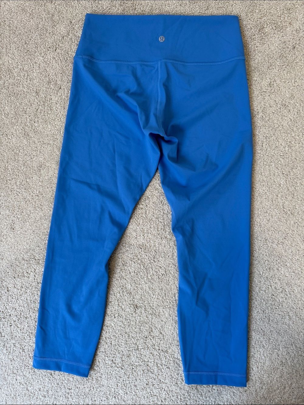 lululemon Wunder Under High-Rise Crop Leggings 23" Blue Nile Sz10 - Picture 4 of 7